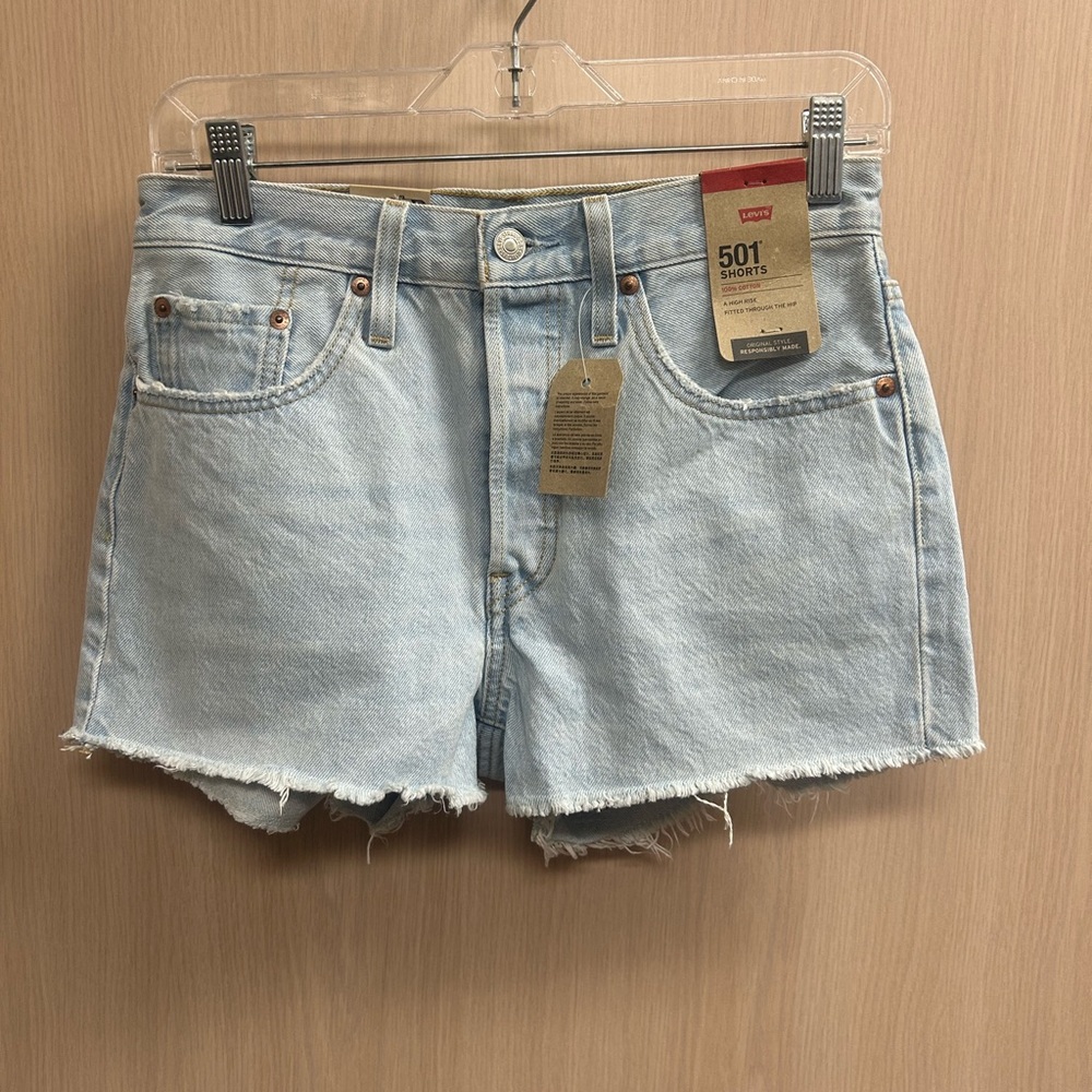 Levi's Women's Faded Blue Jean Shorts